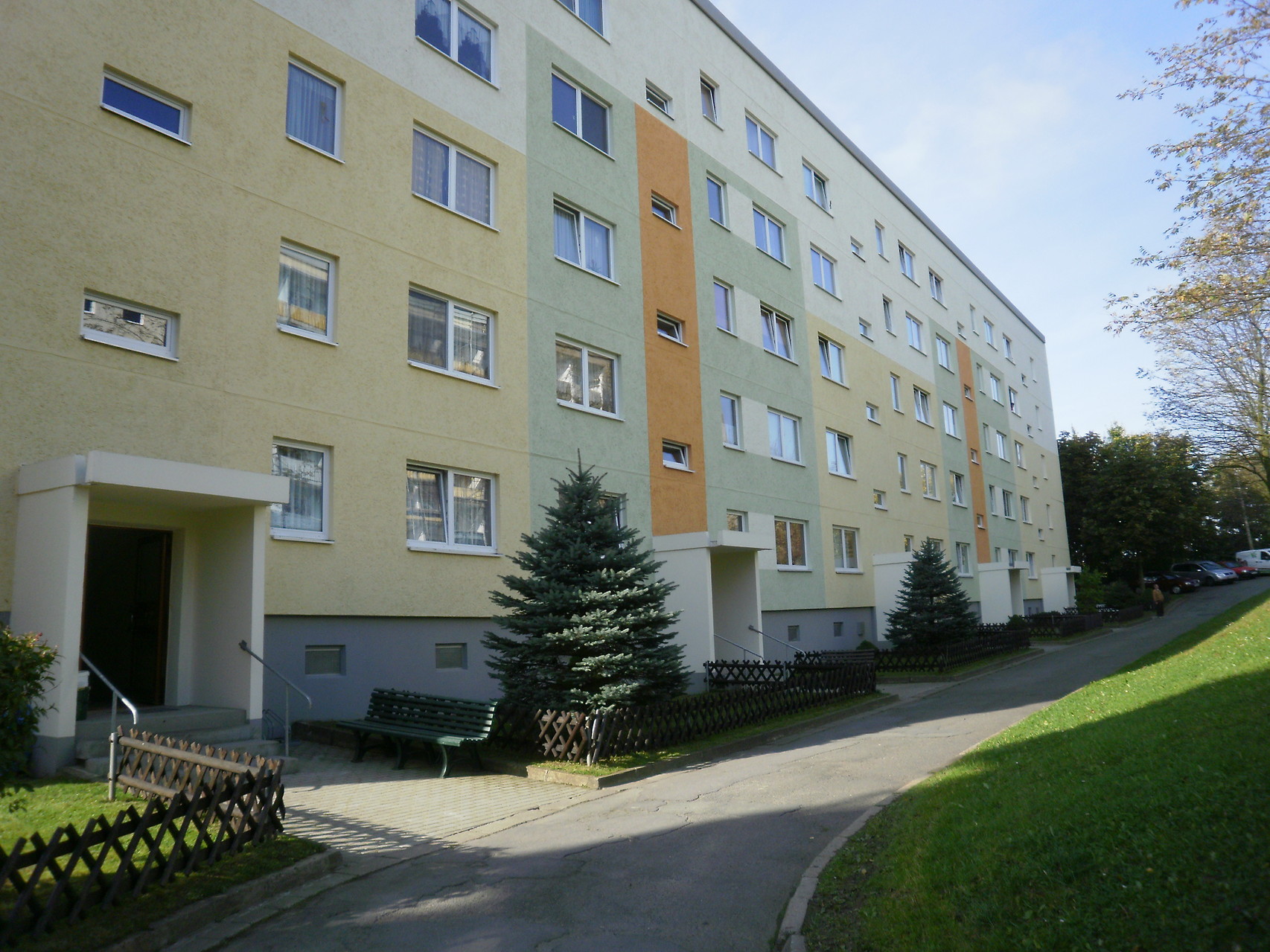 Wohngebiet in Zschopau der Wohnungsgenossenschaft Zschopautal eG in Zschopau