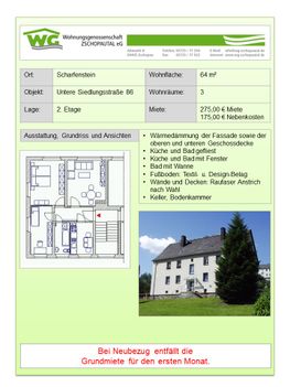 3-Raumwohnung Untere Siedlungsstraße 86