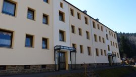 Wohngebiet in Niederschmiedeberg der Wohnungsgenossenschaft Zschopautal eG in Zschopau