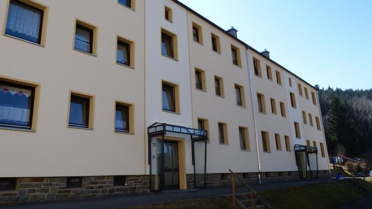 Wohngebiet in Niederschmiedeberg der Wohnungsgenossenschaft Zschopautal eG in Zschopau