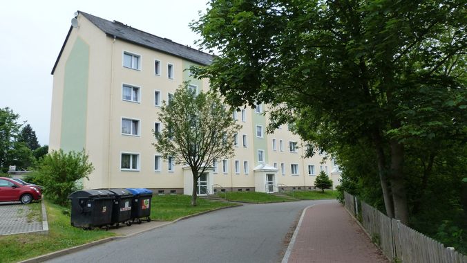 Wohngebiet in Wolkenstein der Wohnungsgenossenschaft Zschopautal eG in Zschopau