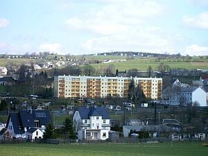Wohngebiet in Großolbersdorf der Wohnungsgenossenschaft Zschopautal eG in Zschopau