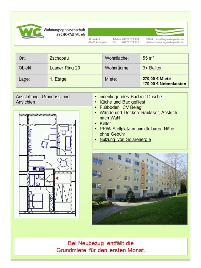 3-Raumwohnung Launer Ring 20