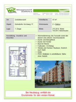 3-Raumwohnung Hohndorfer Kirchweg 17