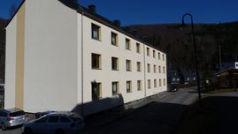 Wohngebiet in Niederschmiedeberg der Wohnungsgenossenschaft Zschopautal eG in Zschopau