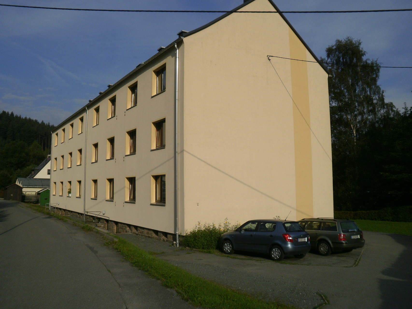 Wohngebiet in Niederschmiedeberg der Wohnungsgenossenschaft Zschopautal eG in Zschopau