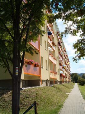 Wohngebiet in Großolbersdorf der Wohnungsgenossenschaft Zschopautal eG in Zschopau