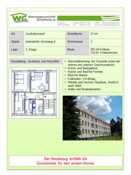 3-Raumwohnung Hohndorfer Kirchweg 6